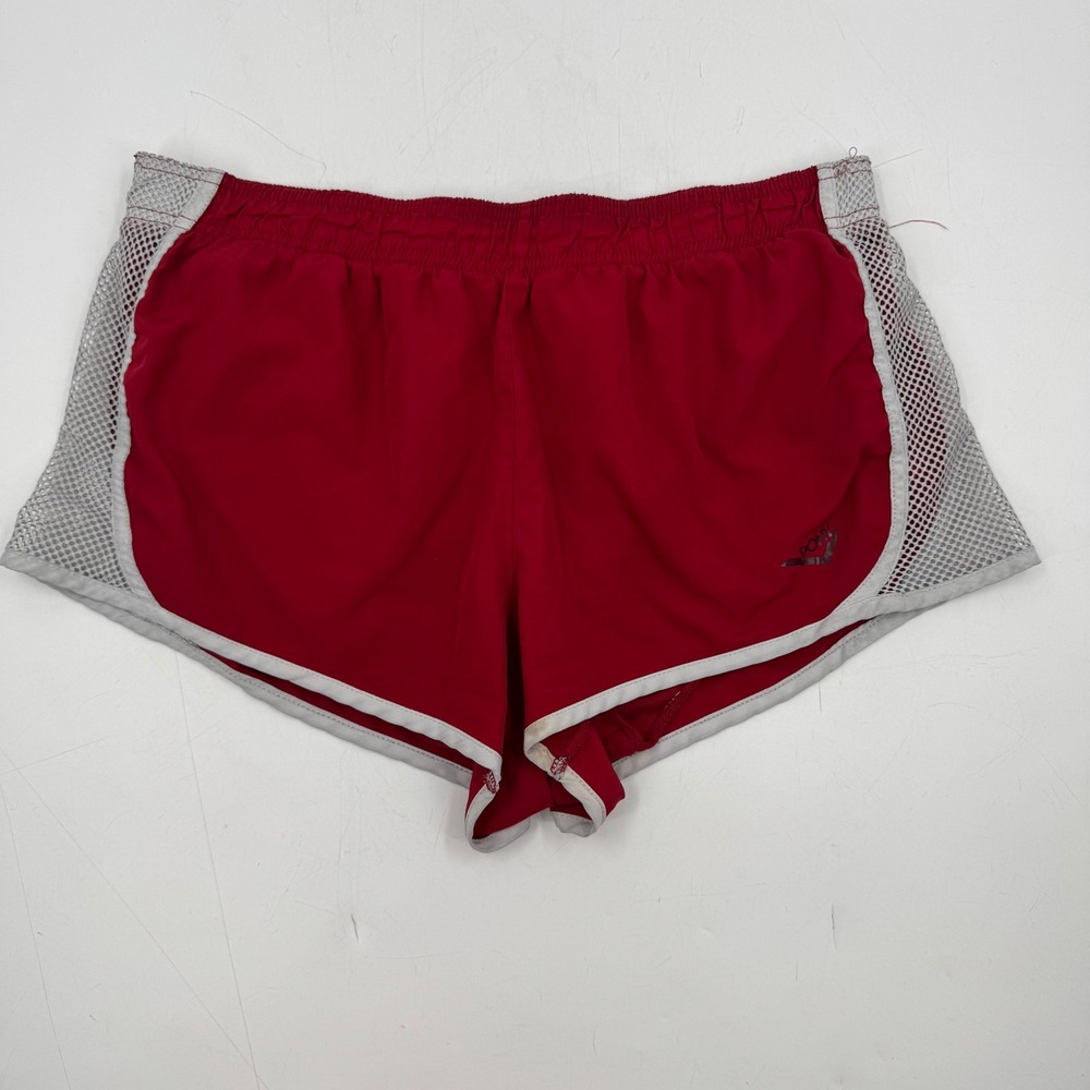 Vintage PONY Red‎ Athletic Shorts Mesh Side Panel Elastic Waist X Large